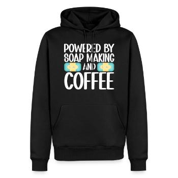 Soap Making Soap Maker - Men's Premium Hoodie - black - Front - Nico (187cm) & Julia (174cm)