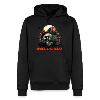 the apocalypse Monster Truck - Men's Premium Hoodie - black - Front - Nico (187cm) & Julia (174cm)