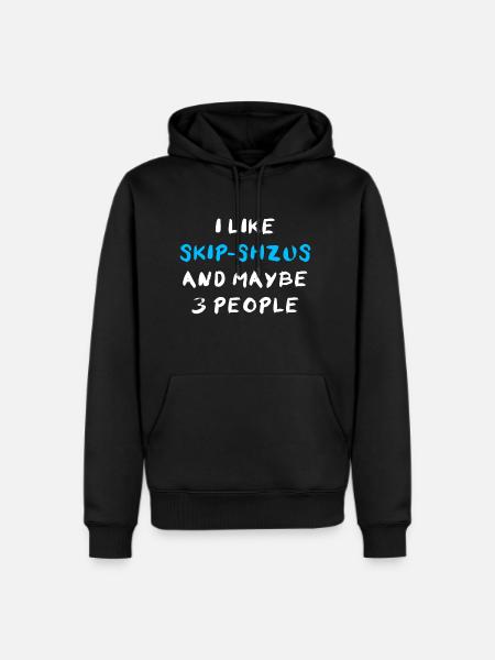 Skip-Shzu Funny - Men's Premium Hoodie - black