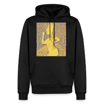 GOLDDUST - Men's Premium Hoodie - black - Front - Nico (187cm) & Julia (174cm)