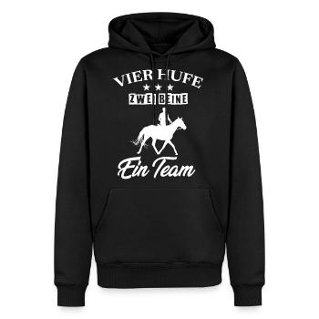 Horse Arrest, Horse, Equestrian Sport - Men's Premium Hoodie - black - Front - Nico (187cm) & Julia (174cm)