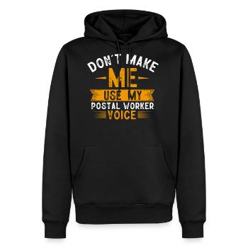 Postal Worker, Post Man - Men's Premium Hoodie - black - Front - Nico (187cm) & Julia (174cm)