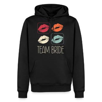 Team Bride Bachelorette Party Bridal Hen Night - Men's Premium Hoodie - black - Front - Nico (187cm) & Julia (174cm)