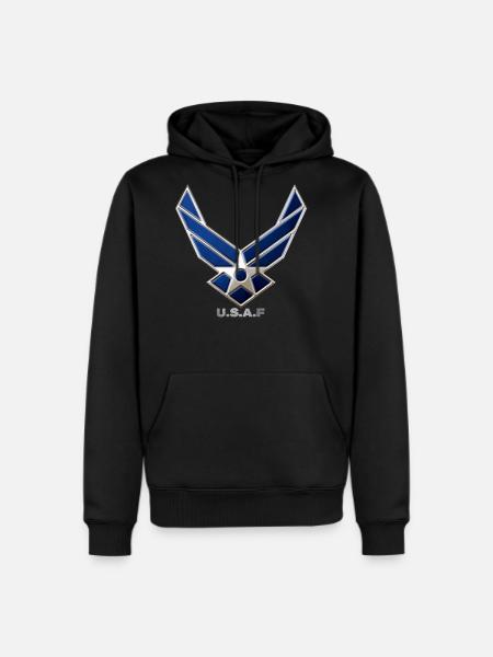 usaf - Men's Premium Hoodie - black