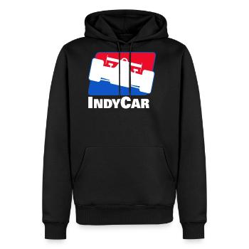 Indy Car - Men's Premium Hoodie - black - Front - Nico (187cm) & Julia (174cm)