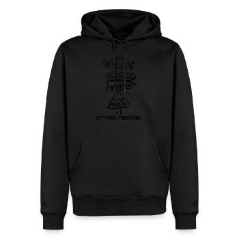 Gettysburg Civil War Landmarks - Men's Premium Hoodie - black - Front - Nico (187cm) & Julia (174cm)