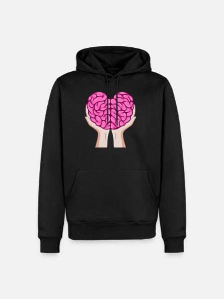 Brain Hands, Neuroscience - Men's Premium Hoodie - black