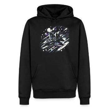 Stellar Combat Craft - Men's Premium Hoodie - black - Front - Nico (187cm) & Julia (174cm)