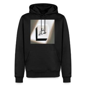 Best Image EN - Men's Premium Hoodie - black - Front - Nico (187cm) & Julia (174cm)
