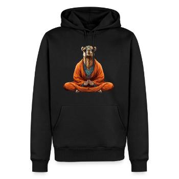 Yogi camel - Men's Premium Hoodie - black - Front - Nico (187cm) & Julia (174cm)