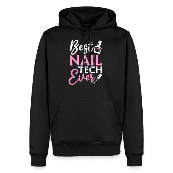 Nail Tech Best Nail Tech Ever - Men's Premium Hoodie - black - Front - Nico (187cm) & Julia (174cm)