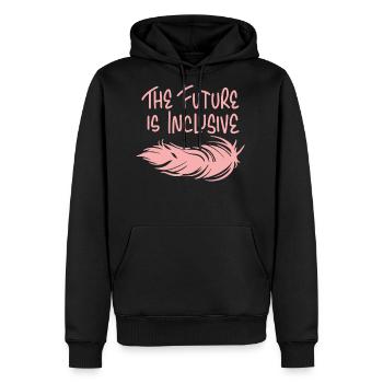 The Future Is Inclusive - Men's Premium Hoodie - black - Front - Nico (187cm) & Julia (174cm)