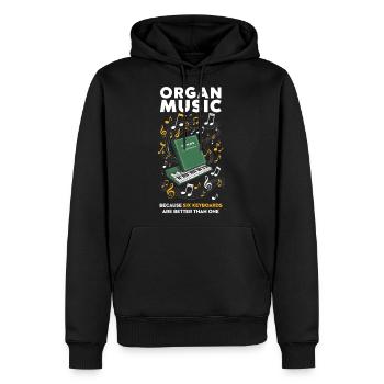 Organ Music Pipe Organ Player Church Organist - Men's Premium Hoodie - black - Front - Nico (187cm) & Julia (174cm)