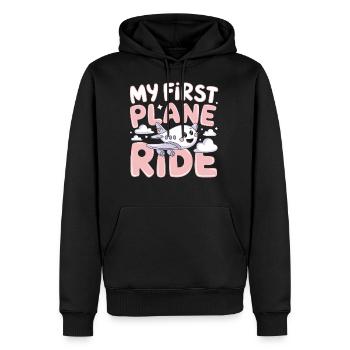 My First Plane Ride Adventure - Men's Premium Hoodie - black - Front - Nico (187cm) & Julia (174cm)