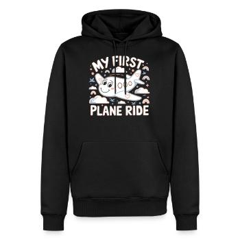 My First Plane Ride Adventure For Kids - Men's Premium Hoodie - black - Front - Nico (187cm) & Julia (174cm)