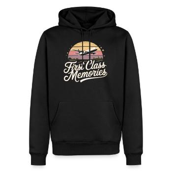 First Class Memories My First Plane Ride - Men's Premium Hoodie - black - Front - Nico (187cm) & Julia (174cm)