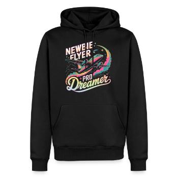 My First Plane Ride Newbie Flyer - Men's Premium Hoodie - black - Front - Nico (187cm) & Julia (174cm)
