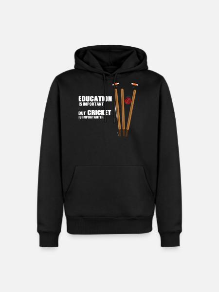 Cricket Is Important Funny - Men's Premium Hoodie - black