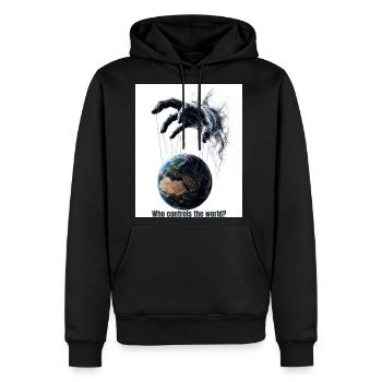 Earth Puppeteer Shadow - Men's Premium Hoodie - black - Front - Nico (187cm) & Julia (174cm)