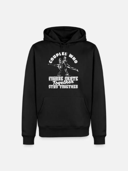 Figure Skating Couple - Men's Premium Hoodie - black