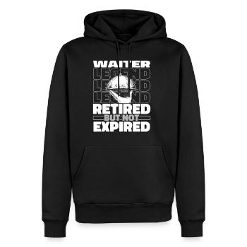 Waiter Waitress Retired - Men's Premium Hoodie - black - Front - Nico (187cm) & Julia (174cm)