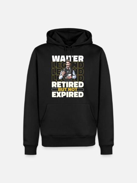 Waiter Waitress Retired - Men's Premium Hoodie - black