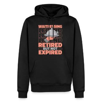 Waiter Waitress Retired - Men's Premium Hoodie - black - Front - Nico (187cm) & Julia (174cm)
