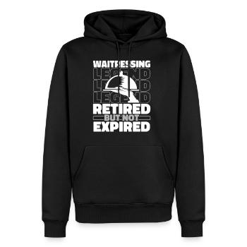 Waiter Waitress Retired - Men's Premium Hoodie - black - Front - Nico (187cm) & Julia (174cm)