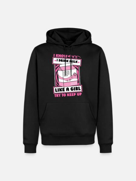Milk Girl - Men's Premium Hoodie - black