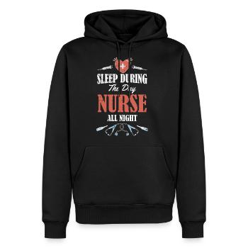 Nurse Nursing - Men's Premium Hoodie - black - Front - Nico (187cm) & Julia (174cm)
