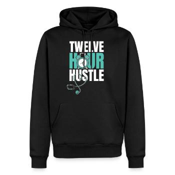 Nurse Nursing Stethoscope - Men's Premium Hoodie - black - Front - Nico (187cm) & Julia (174cm)