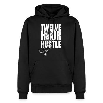 Nurse Nursing Stethoscope - Men's Premium Hoodie - black - Front - Nico (187cm) & Julia (174cm)