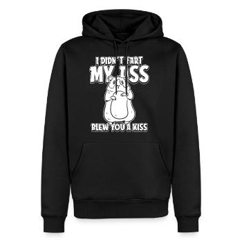 Guinea Pig Cavy Funny - Men's Premium Hoodie - black - Front - Nico (187cm) & Julia (174cm)