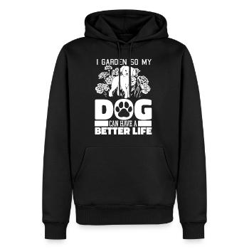 Gardening Gardener - Men's Premium Hoodie - black - Front - Nico (187cm) & Julia (174cm)