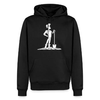 Gardening Gardener - Men's Premium Hoodie - black - Front - Nico (187cm) & Julia (174cm)