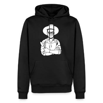 Gardening Gardener - Men's Premium Hoodie - black - Front - Nico (187cm) & Julia (174cm)