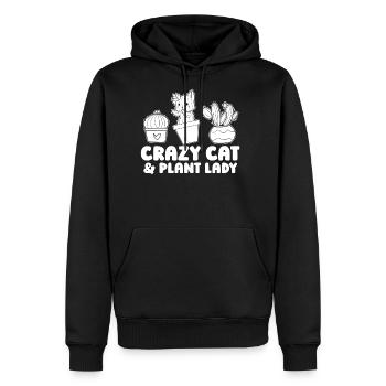 Gardening Gardener Gardening Cat - Men's Premium Hoodie - black - Front - Nico (187cm) & Julia (174cm)