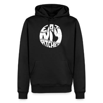 Softball - Men's Premium Hoodie - black - Front - Nico (187cm) & Julia (174cm)