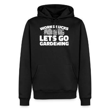 Gardening Gardener - Men's Premium Hoodie - black - Front - Nico (187cm) & Julia (174cm)