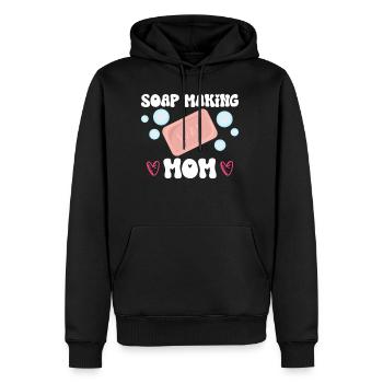 Soap Making Mom - Soap Making Soap Maker - Men's Premium Hoodie - black - Front - Nico (187cm) & Julia (174cm)