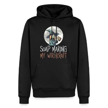 Soap Making - My Witchcraft - Soap Making Soap - Men's Premium Hoodie - black - Front - Nico (187cm) & Julia (174cm)