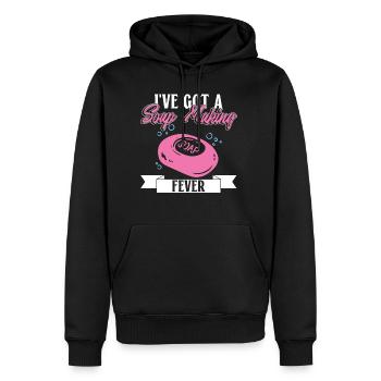 I've Got A Soap Making Fever - Soap Making Soap - Men's Premium Hoodie - black - Front - Nico (187cm) & Julia (174cm)