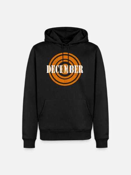 December Silver Word - Men's Premium Hoodie - black