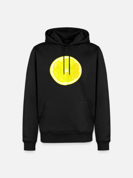 Lemon slice - Men's Premium Hoodie - black