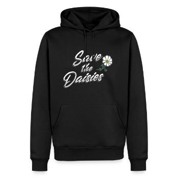 Daisy Garden Gardening Gardener - Men's Premium Hoodie - black - Front - Nico (187cm) & Julia (174cm)