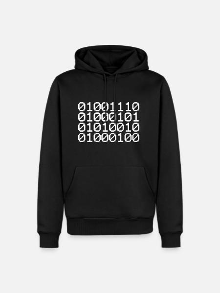 BINARY NERD - Men's Premium Hoodie - black