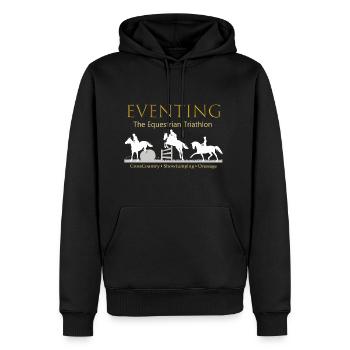 Eventing The Equestrian Triathlon - Men's Premium Hoodie - black - Front - Nico (187cm) & Julia (174cm)