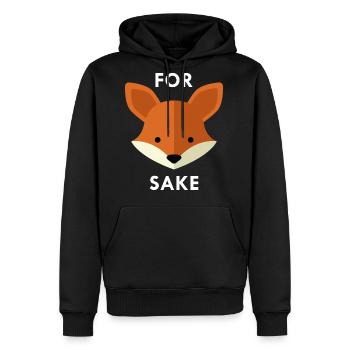 Oh! For Fox Sake - Men's Premium Hoodie - black - Front - Nico (187cm) & Julia (174cm)