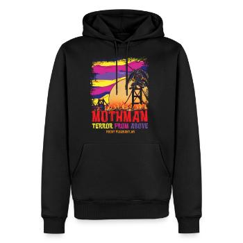 Virginia Mothman The Moth Man Cryptid Halloween - Men's Premium Hoodie - black - Front - Nico (187cm) & Julia (174cm)