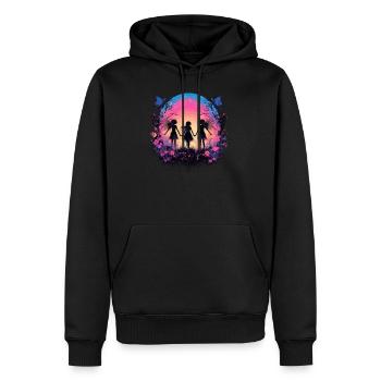 Gardener Garden Landscape-Gardener Gardening - Men's Premium Hoodie - black - Front - Nico (187cm) & Julia (174cm)